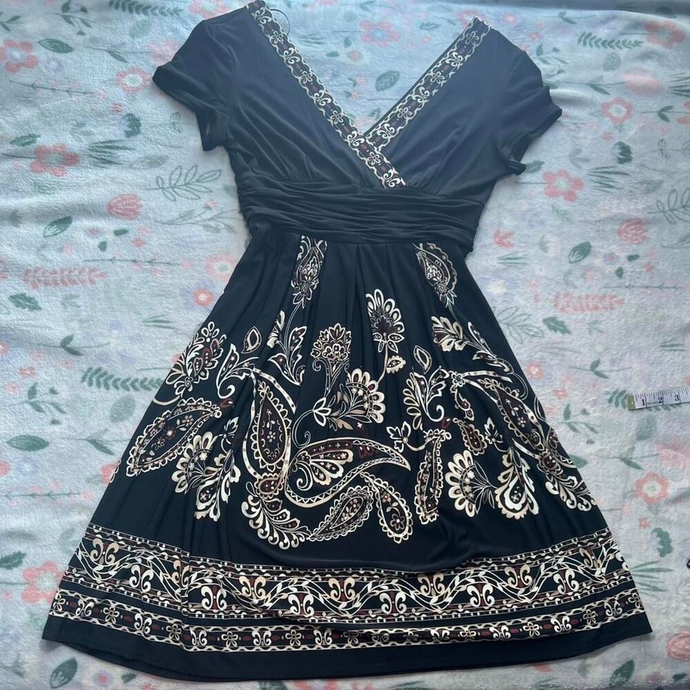 Vintage 90s Studio 1 petite Babydoll Dress 10p Boho Whimsigoth Retro FairyGrunge